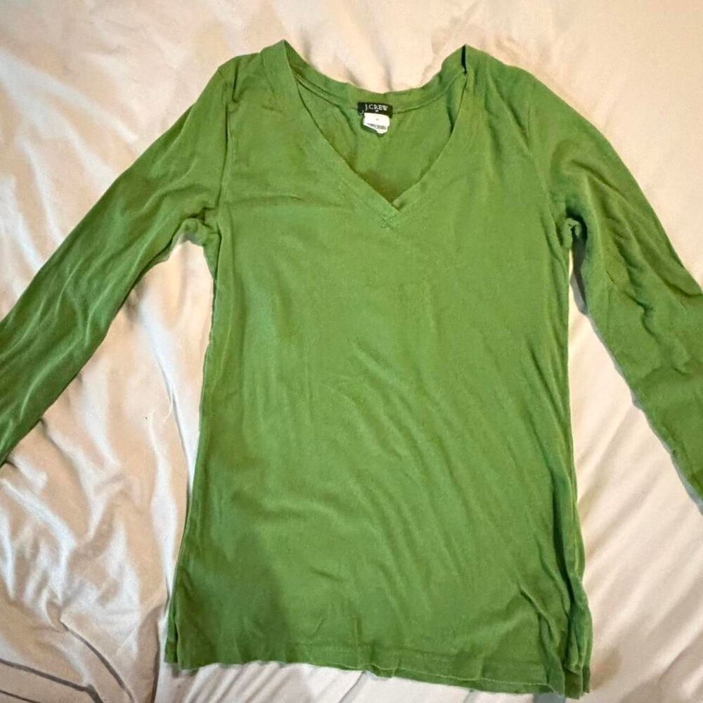J Crew Women's Green Shirt - Medium